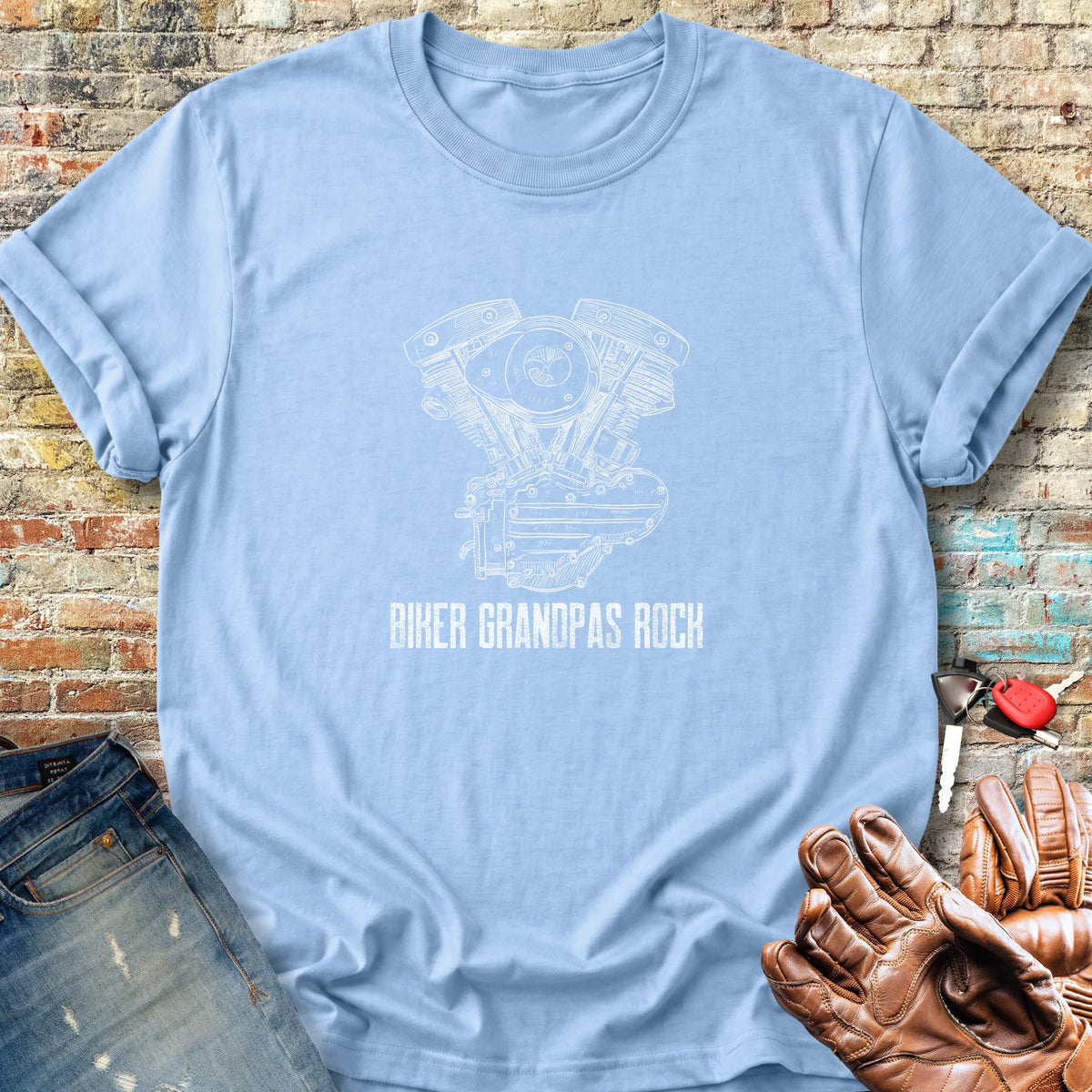 Grandpas Rock Classic T-Shirt - Light Blue