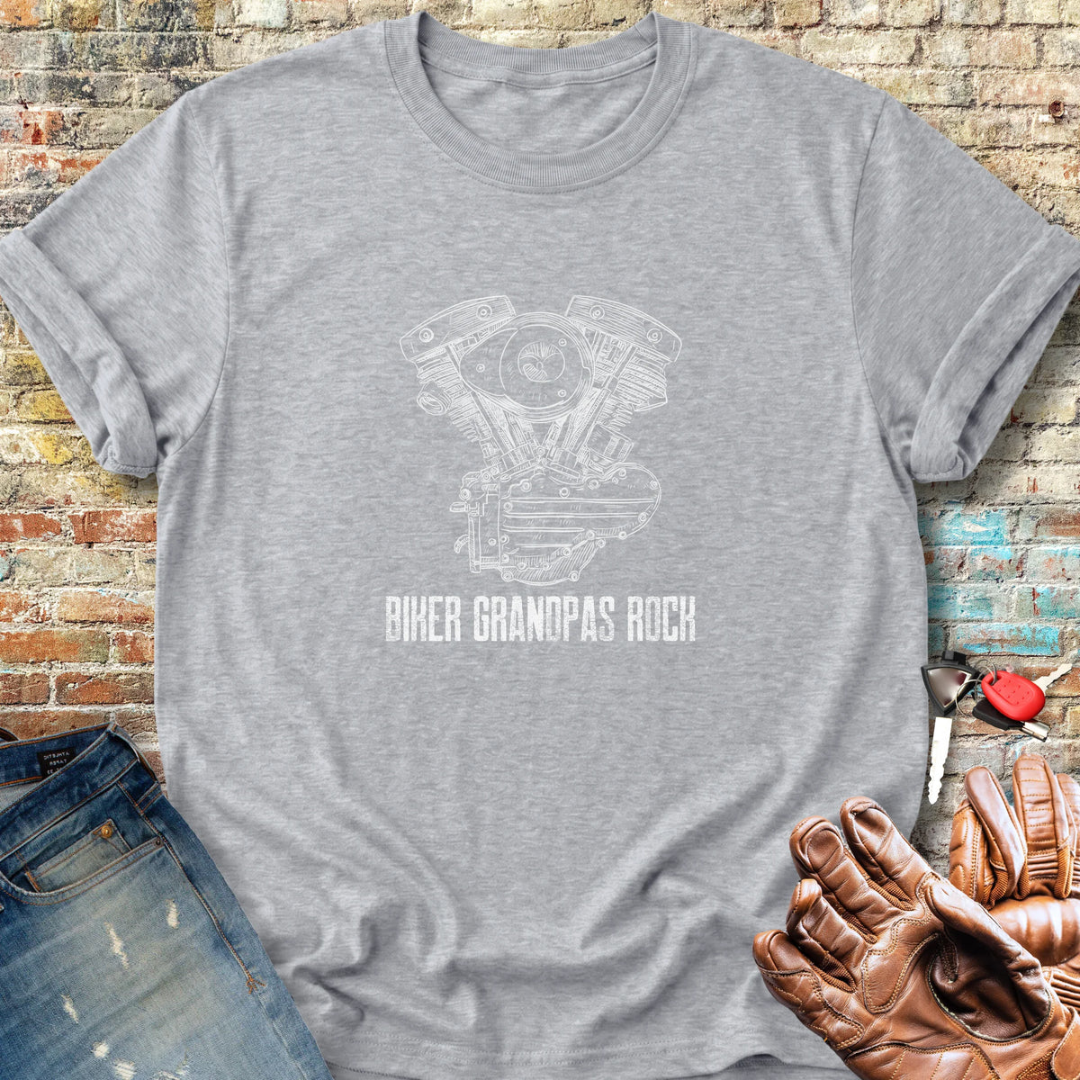 Grandpas Rock Classic T-Shirt - Sport Grey