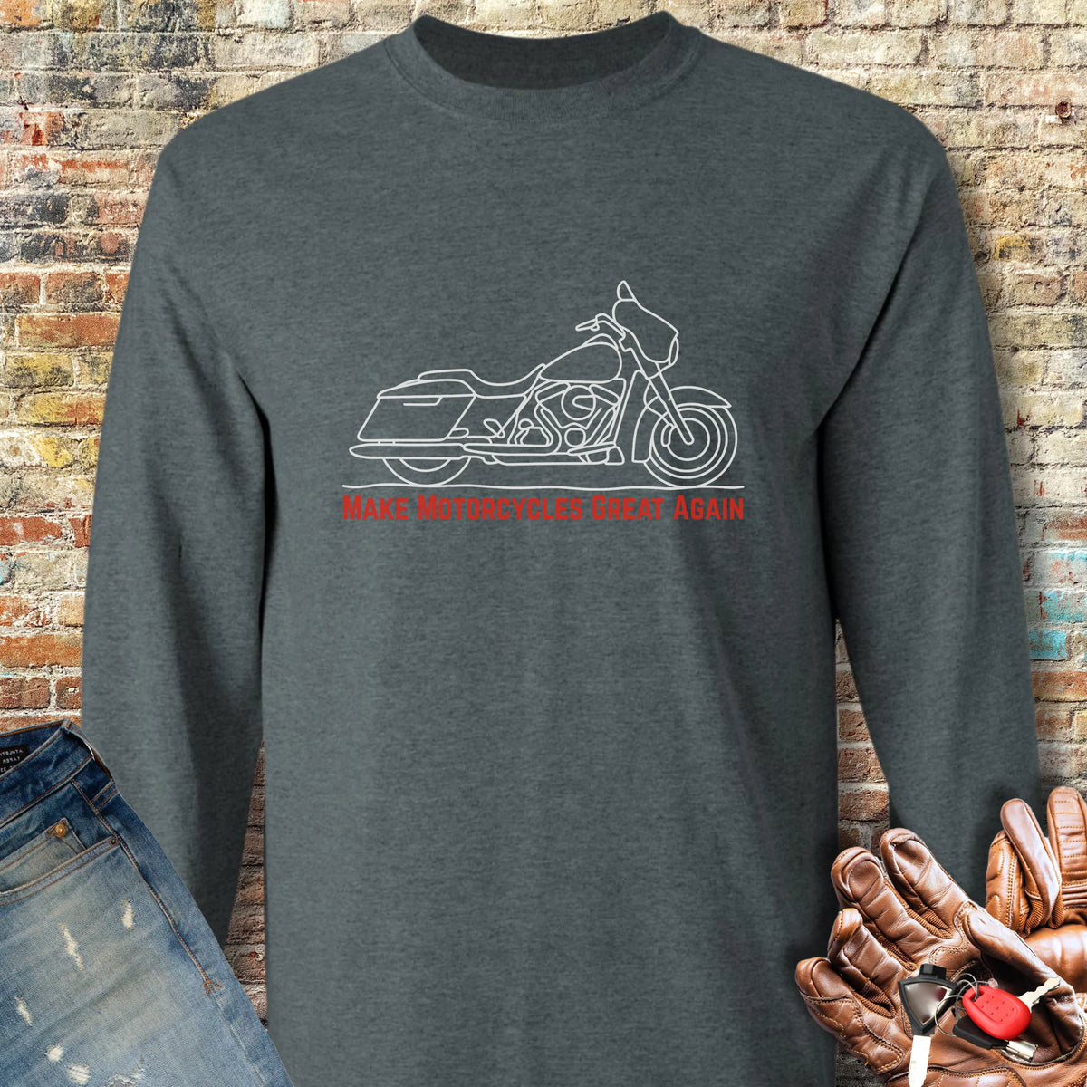 Great Long Sleeve T-Shirt - Dark Heather