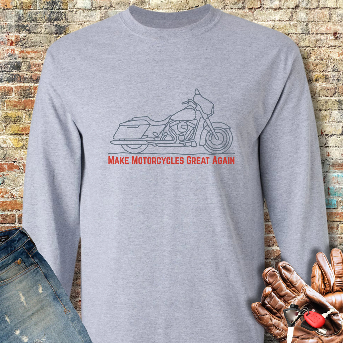 Great Long Sleeve T-Shirt - Sport Grey