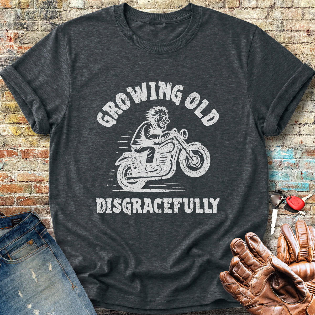 Growing Old Classic T-Shirt - Dark Heather