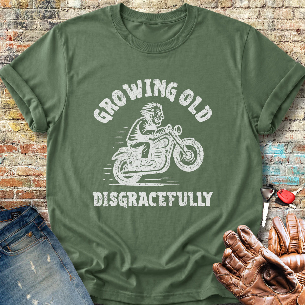 Growing Old Classic T-Shirt - Military Green