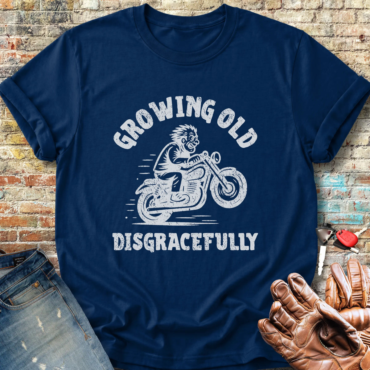 Growing Old Classic T-Shirt - Navy