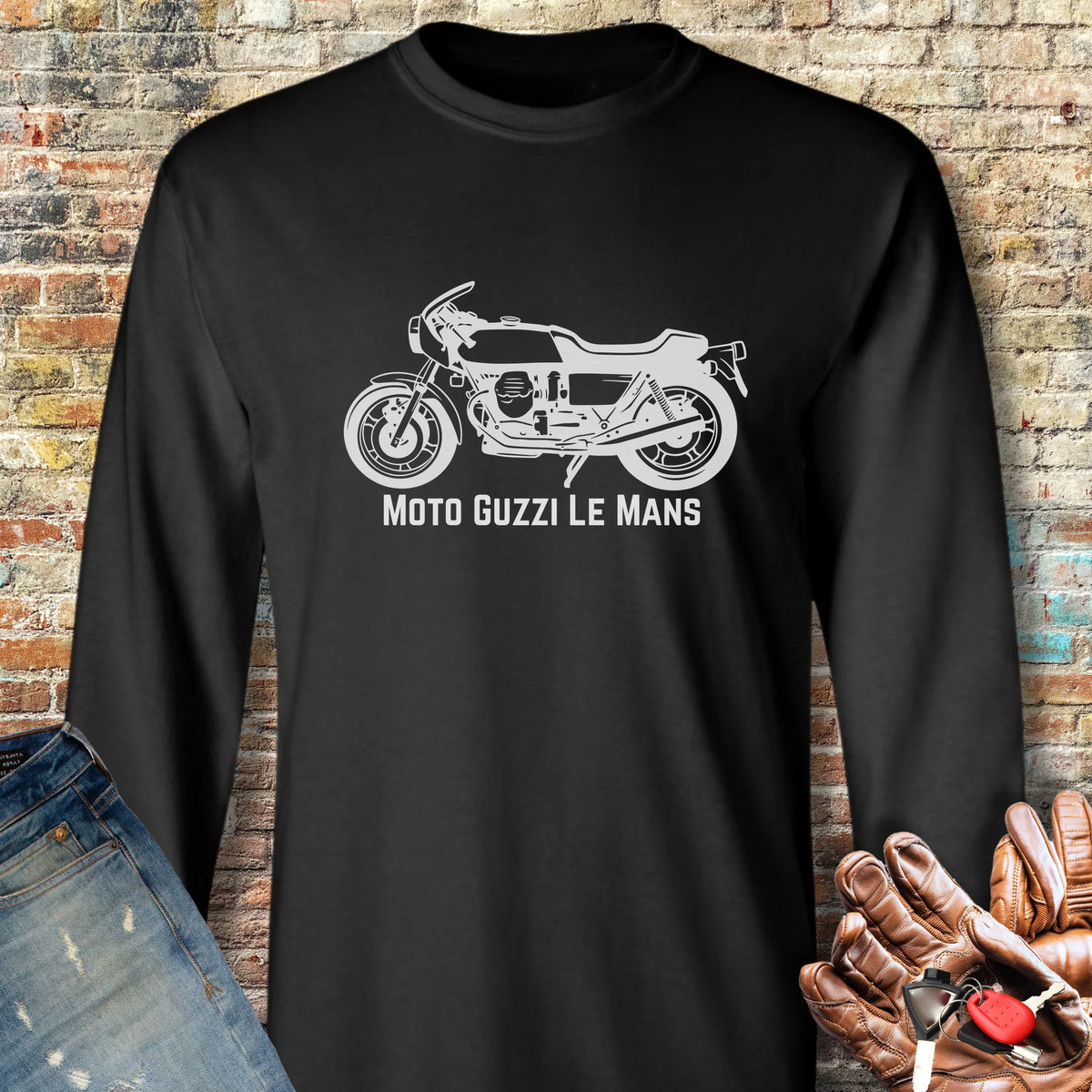 Guzzi Long Sleeve T-Shirt - Black