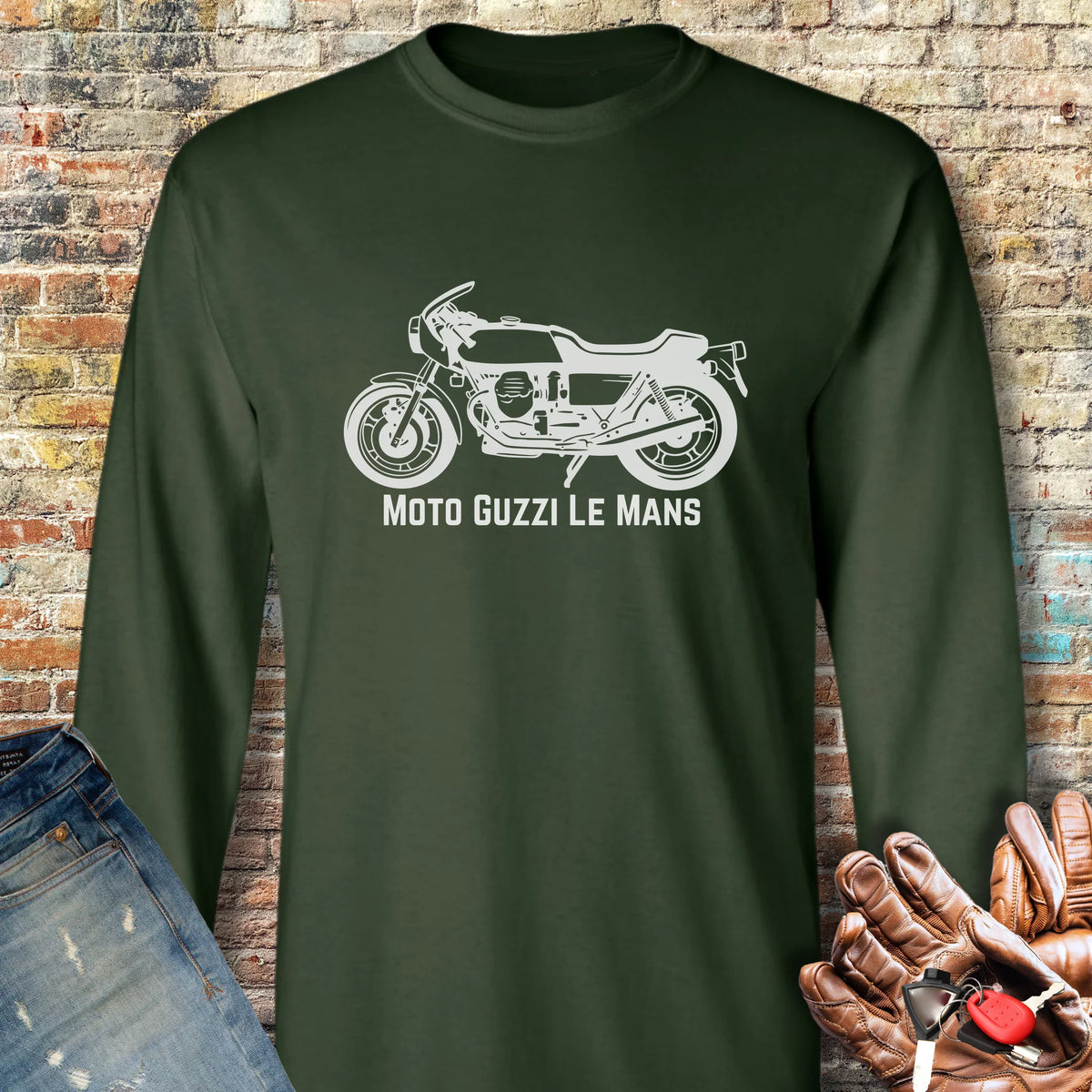 Guzzi Long Sleeve T-Shirt - Forest Green