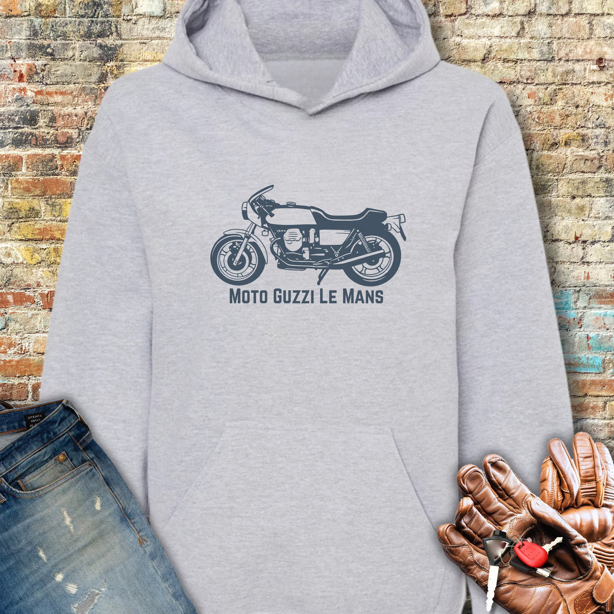 Guzzi Hoodie - Sport Grey