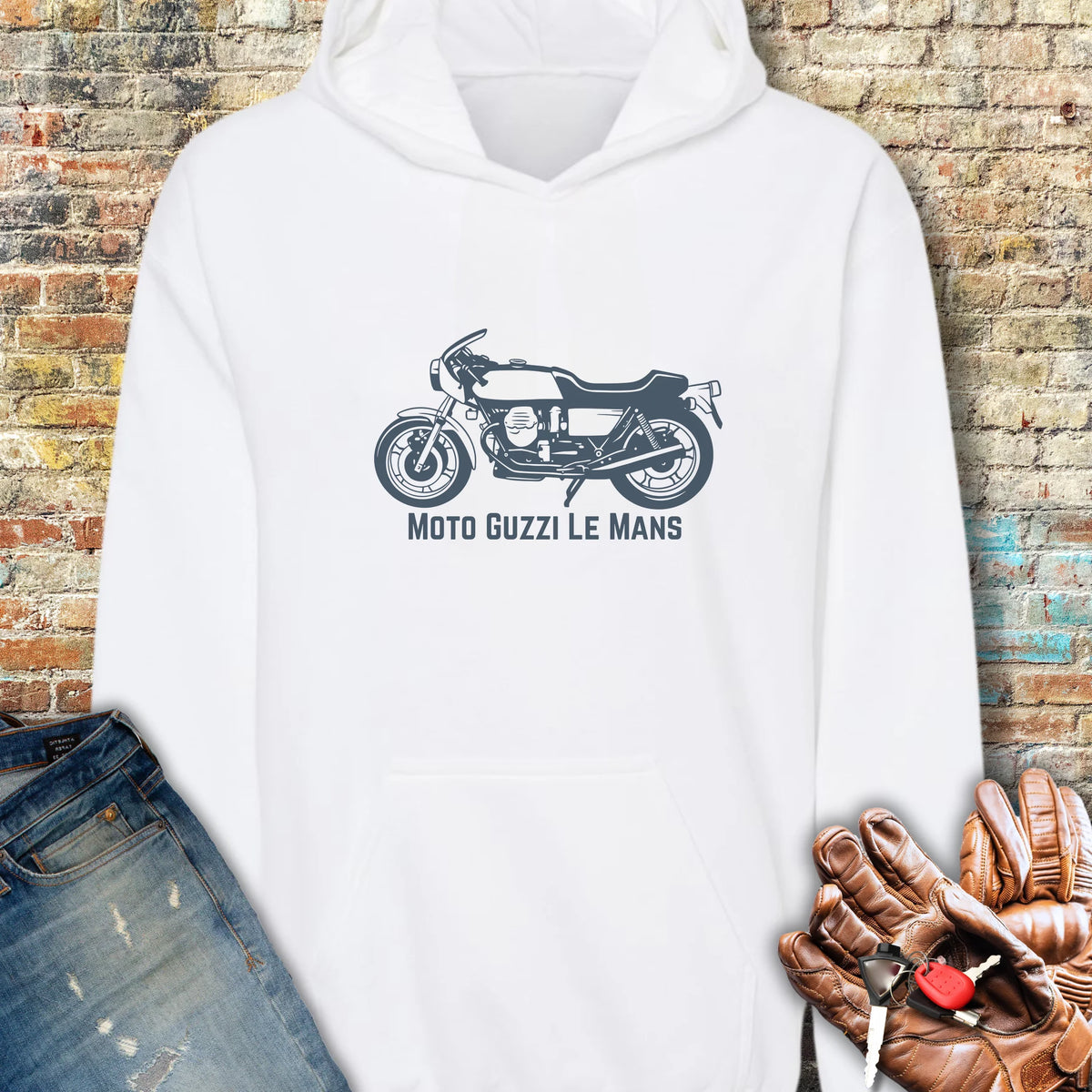 Guzzi Hoodie - White