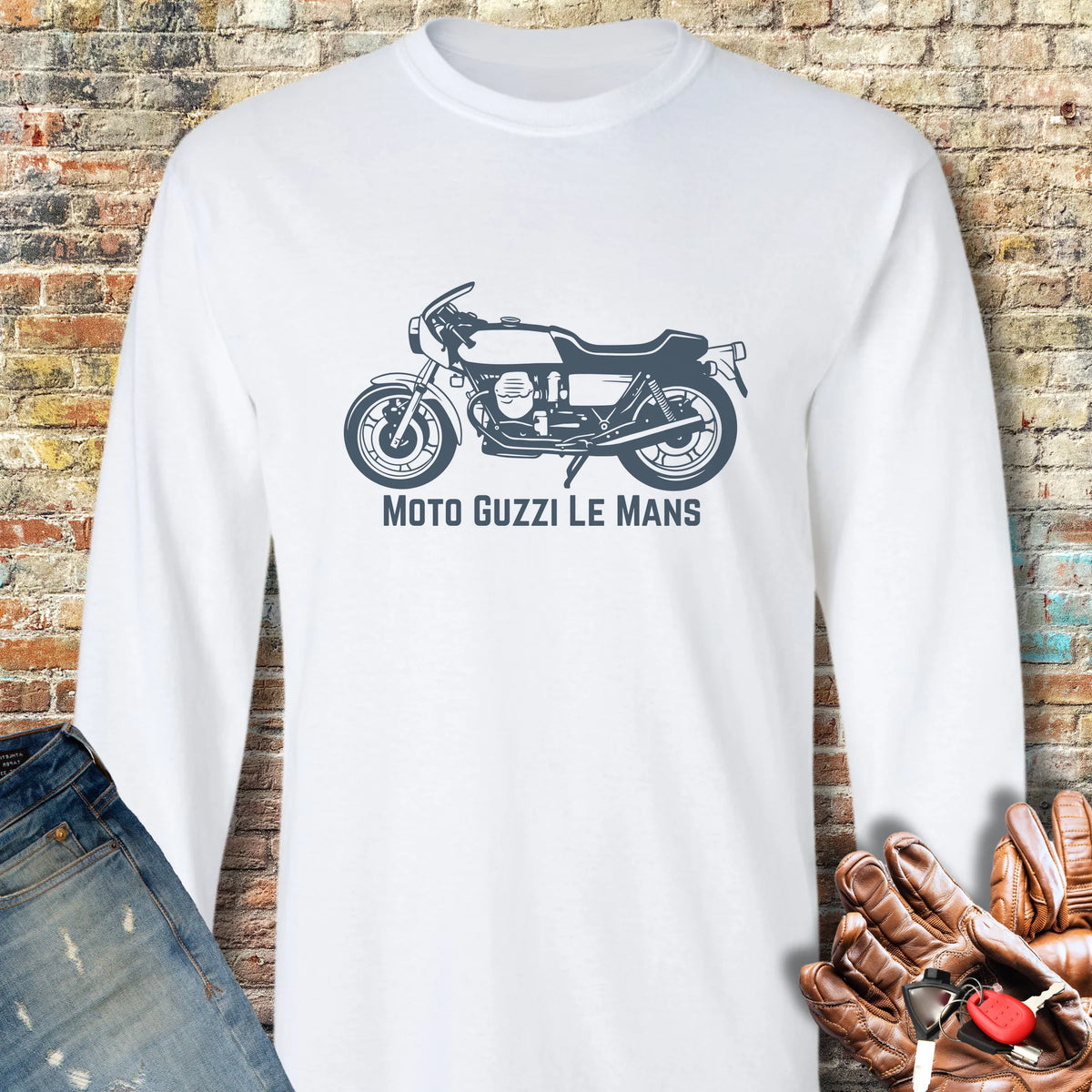 Guzzi Long Sleeve T-Shirt - White