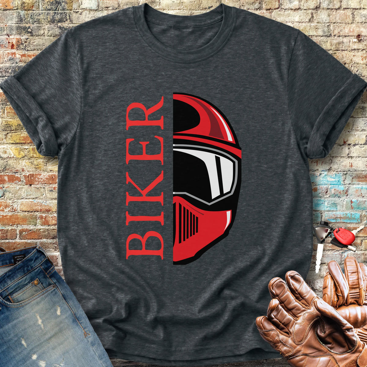 Half Helmet Classic T-Shirt - Dark Heather