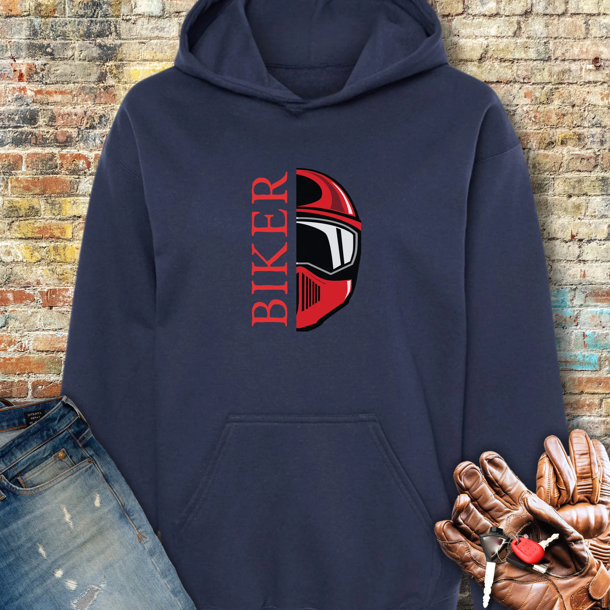 Half Helmet Hoodie - Navy