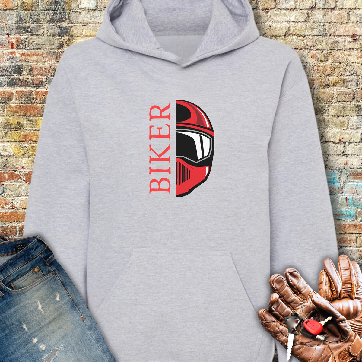 Half Helmet Hoodie - Sport Grey