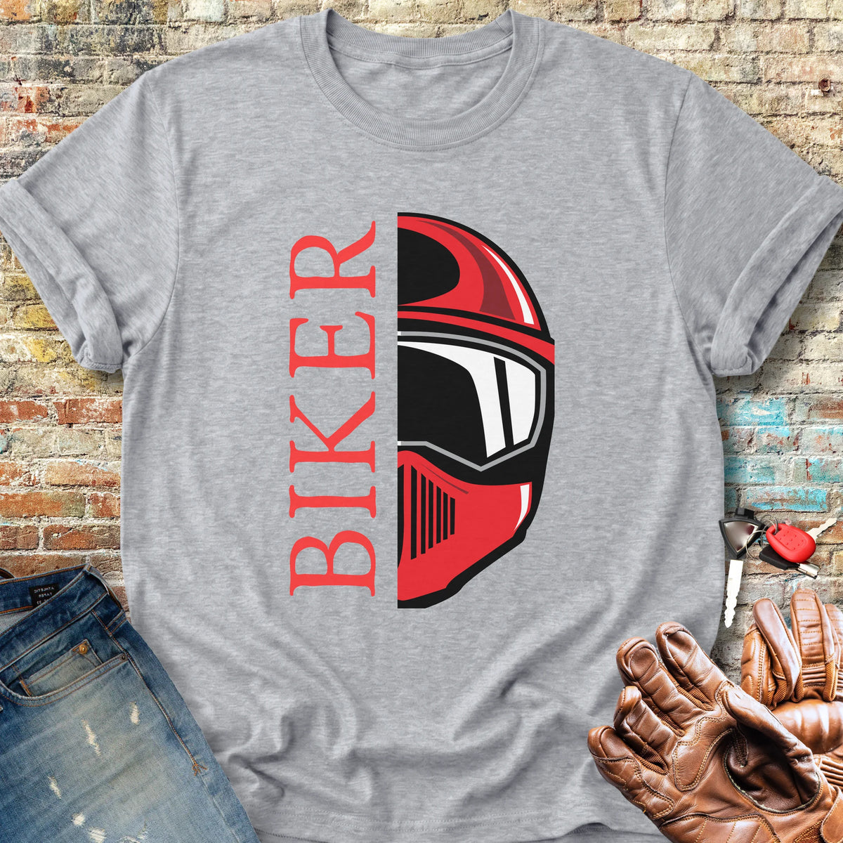 Half Helmet Classic T-Shirt - Sport Grey