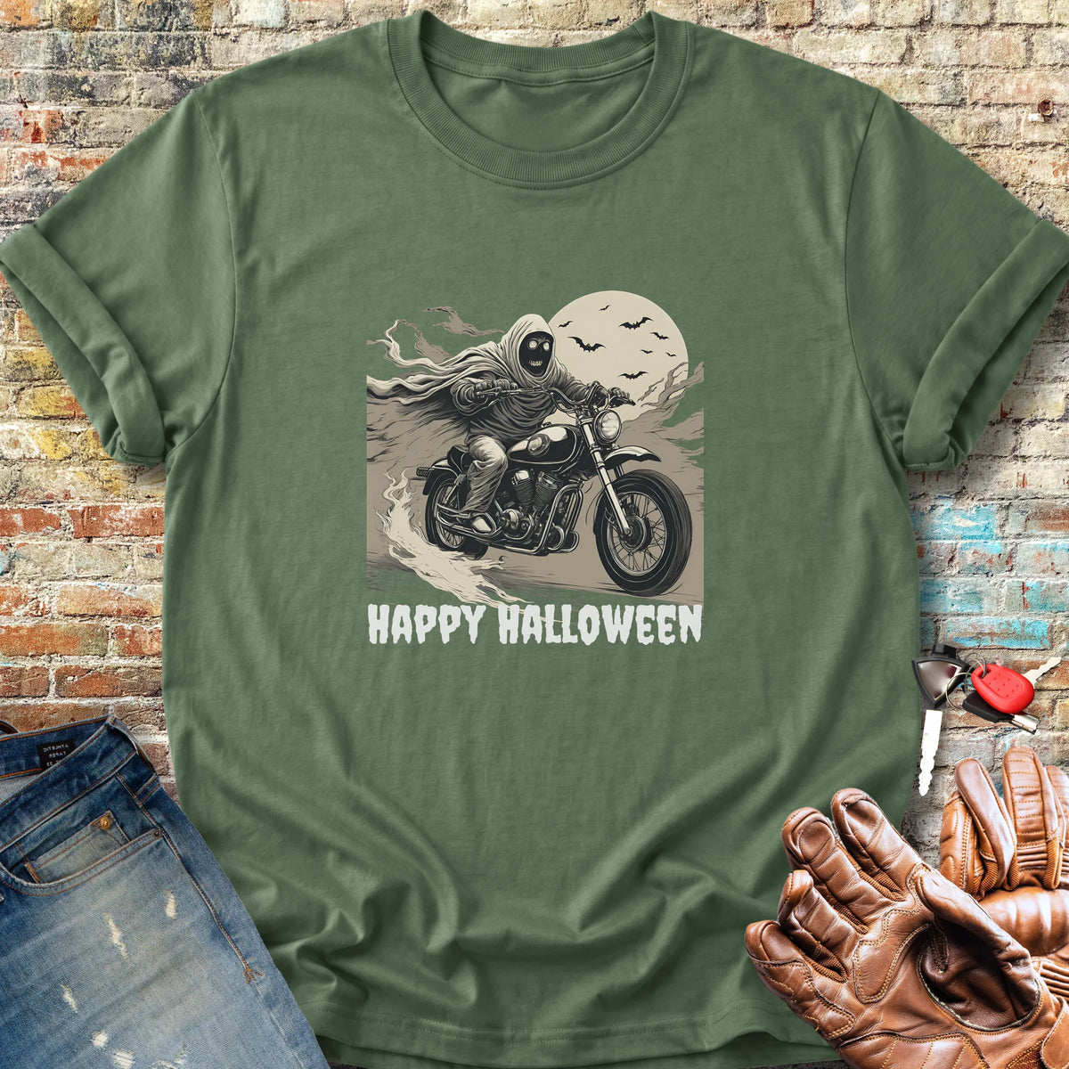 Halloween Mummy Classic T-Shirt - Military Green