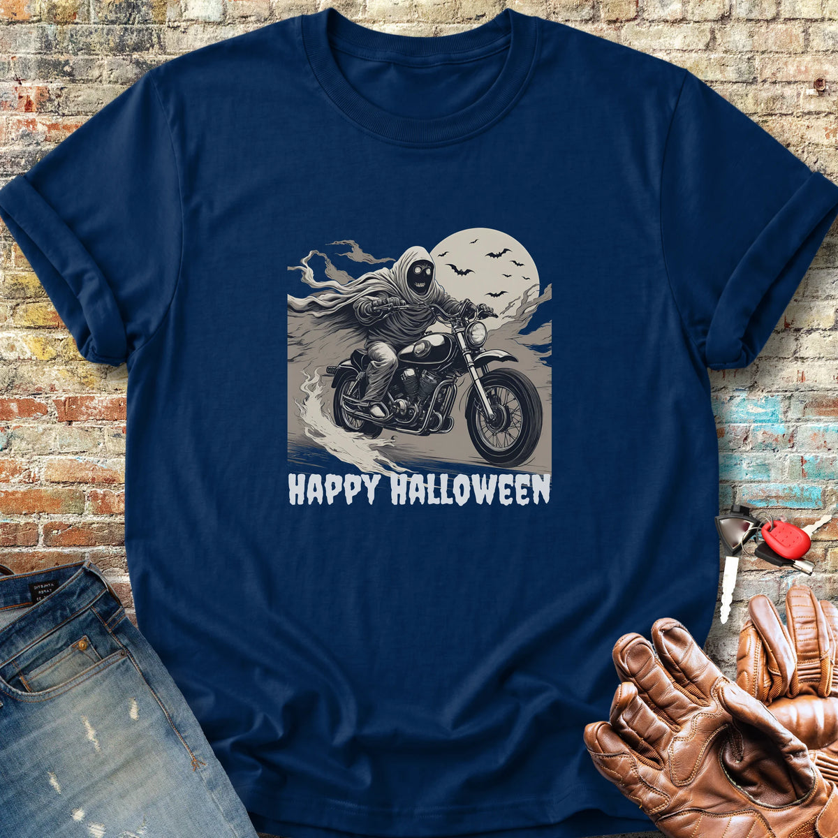 Halloween Mummy Classic T-Shirt - Navy
