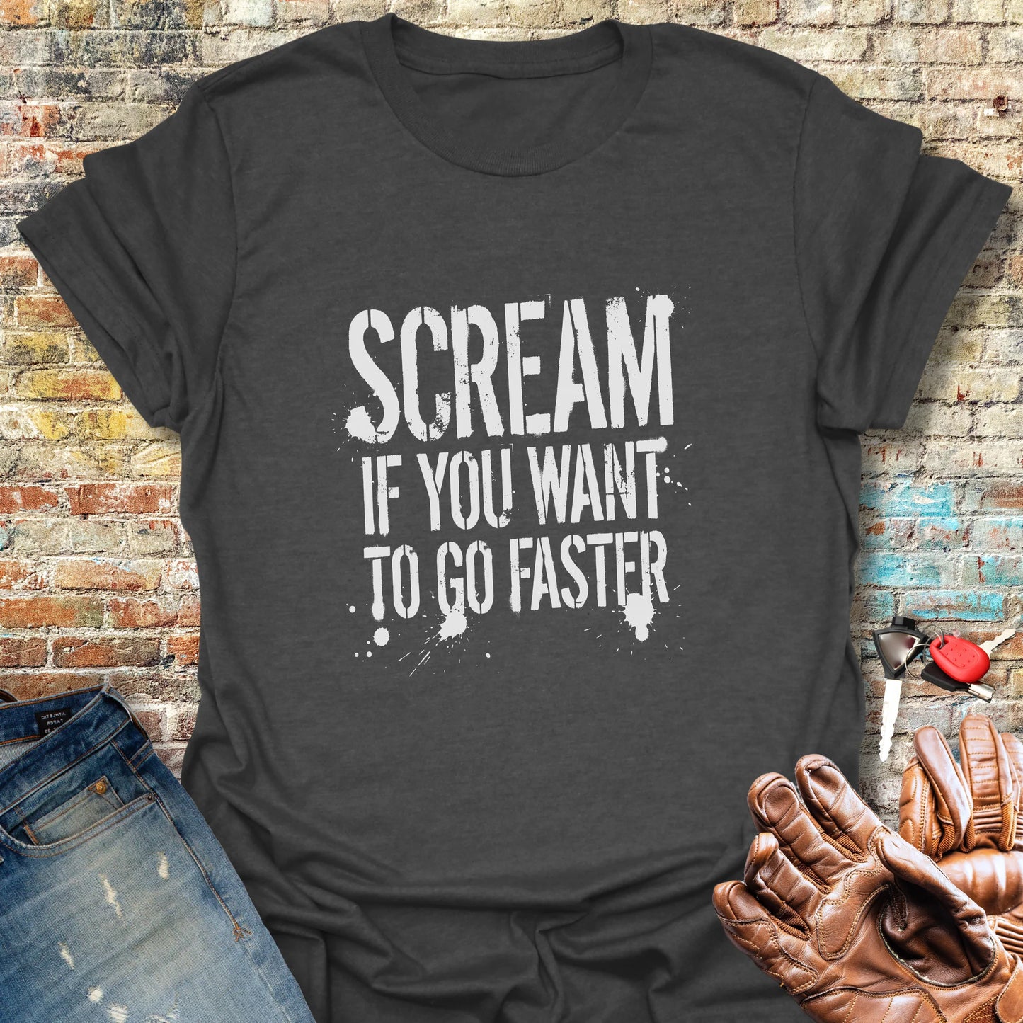 Halloween Scream T-Shirt - Dark Heather
