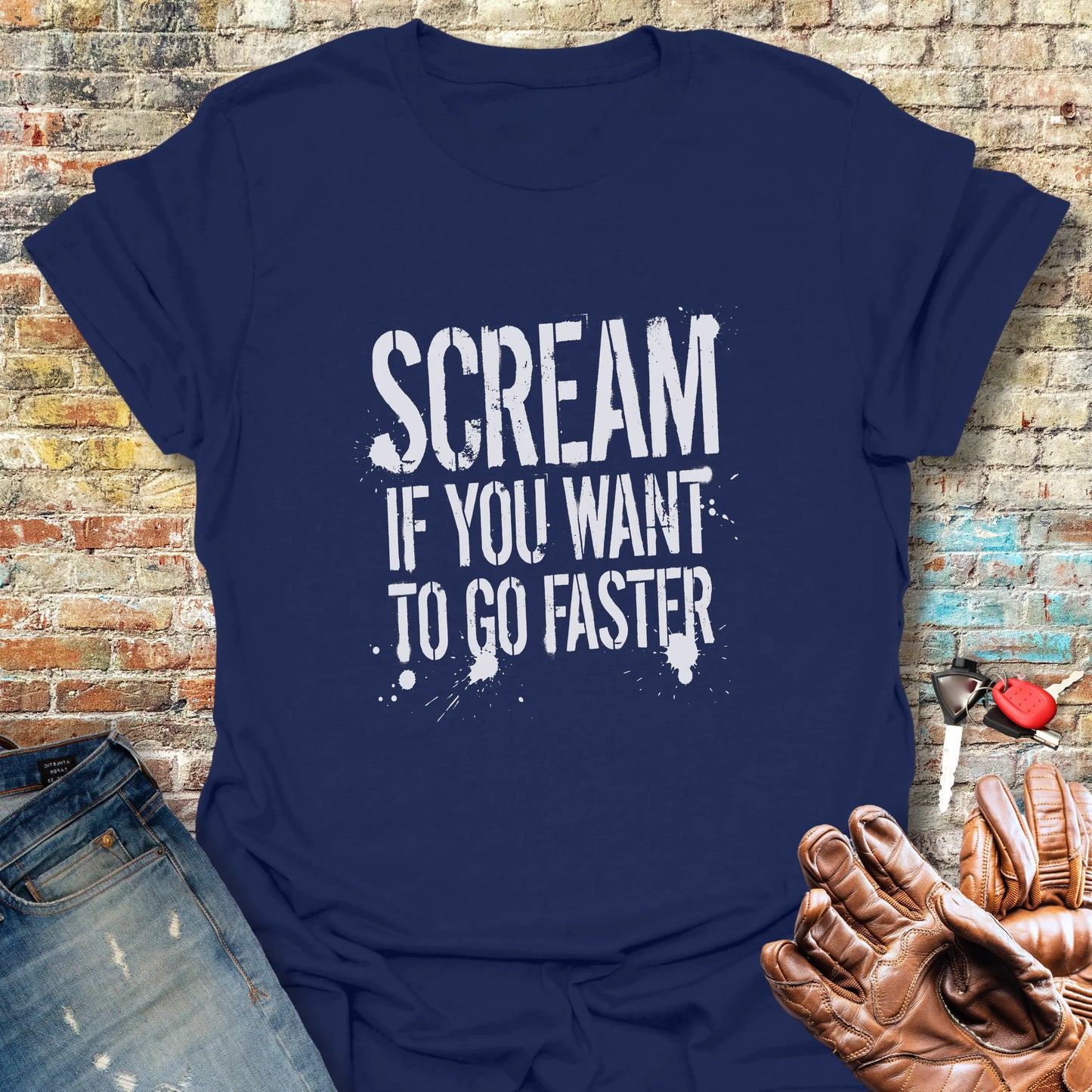 Halloween Scream T-Shirt - Navy