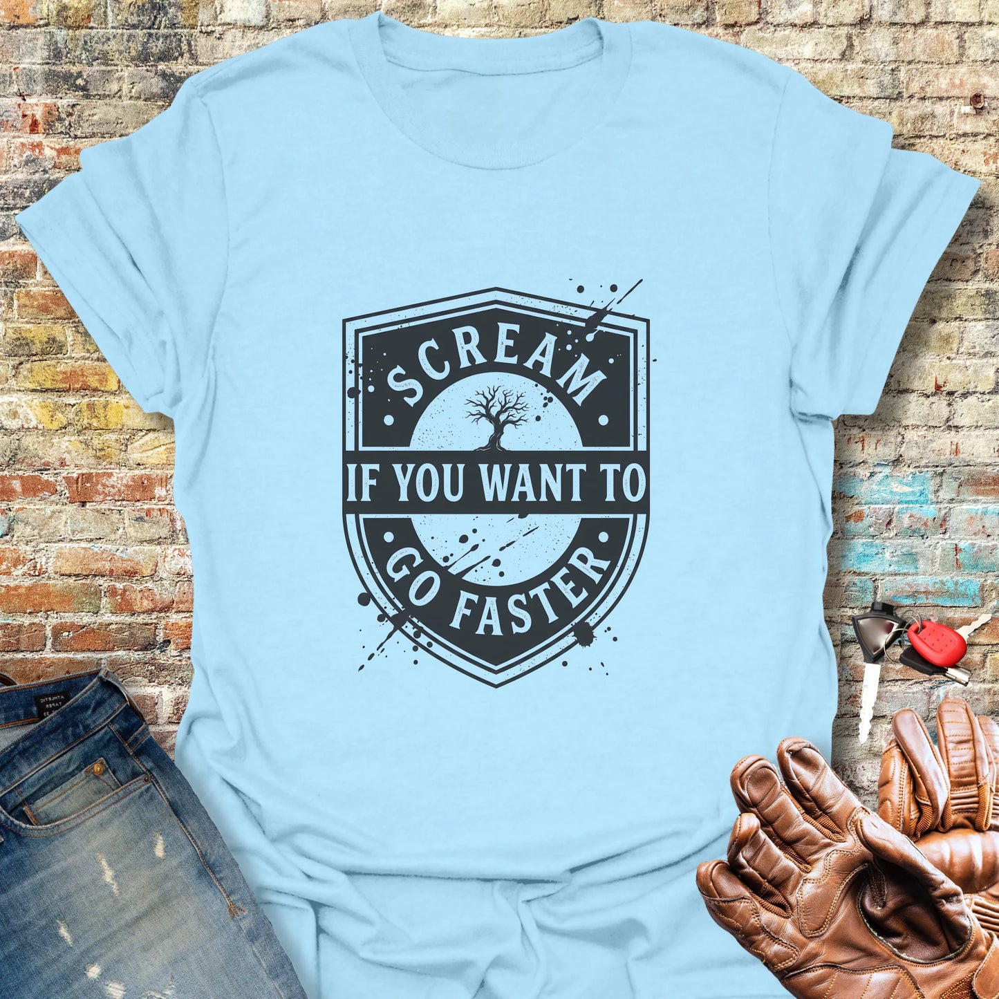 Halloween Speed T-Shirt - Light Blue