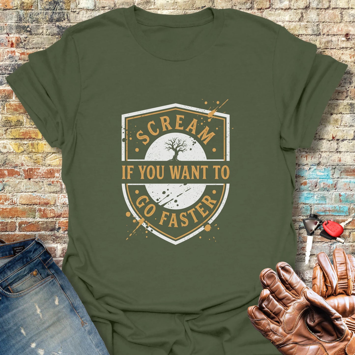 Halloween Speed T-Shirt - Military Green