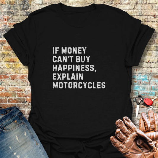 Happiness (Text) T-Shirt - Black