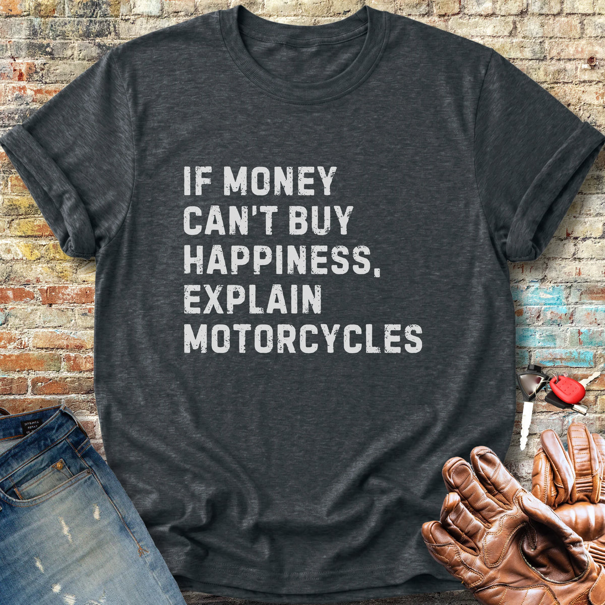Happiness (Text) Classic T-Shirt - Dark Heather