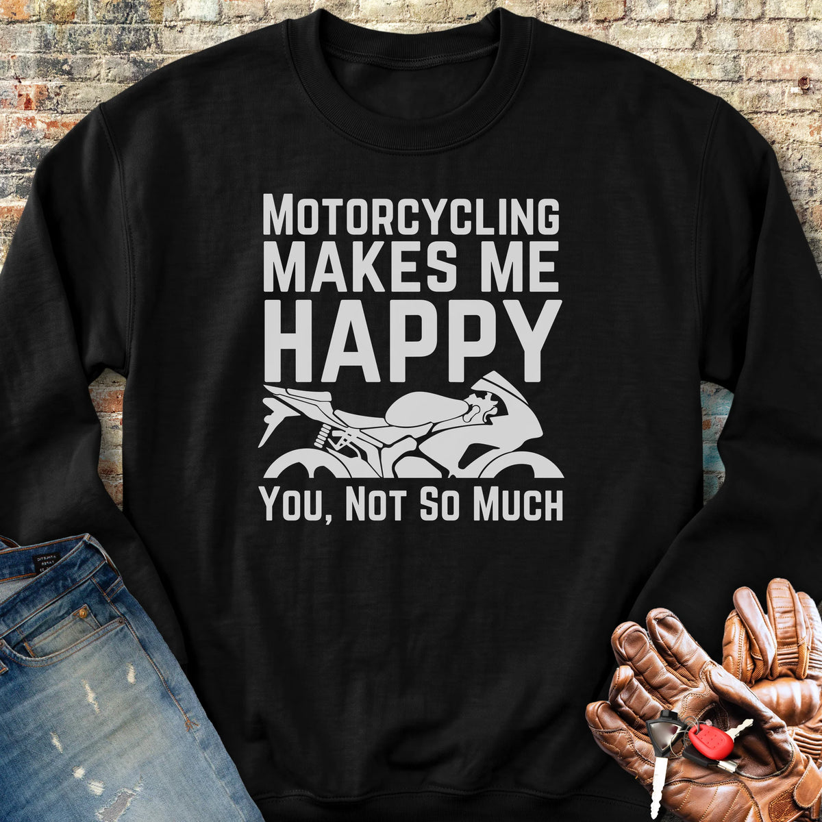 Happy Sweatshirt - Black