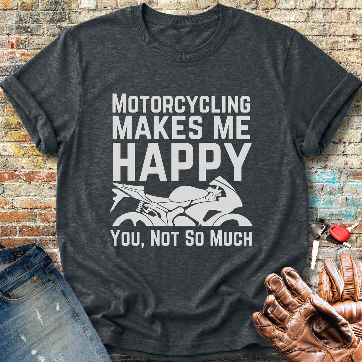 Happy Classic T-Shirt - Dark Heather