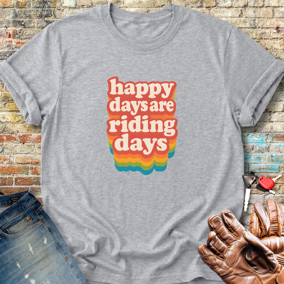 Happy Days Classic T-Shirt - Sport Grey