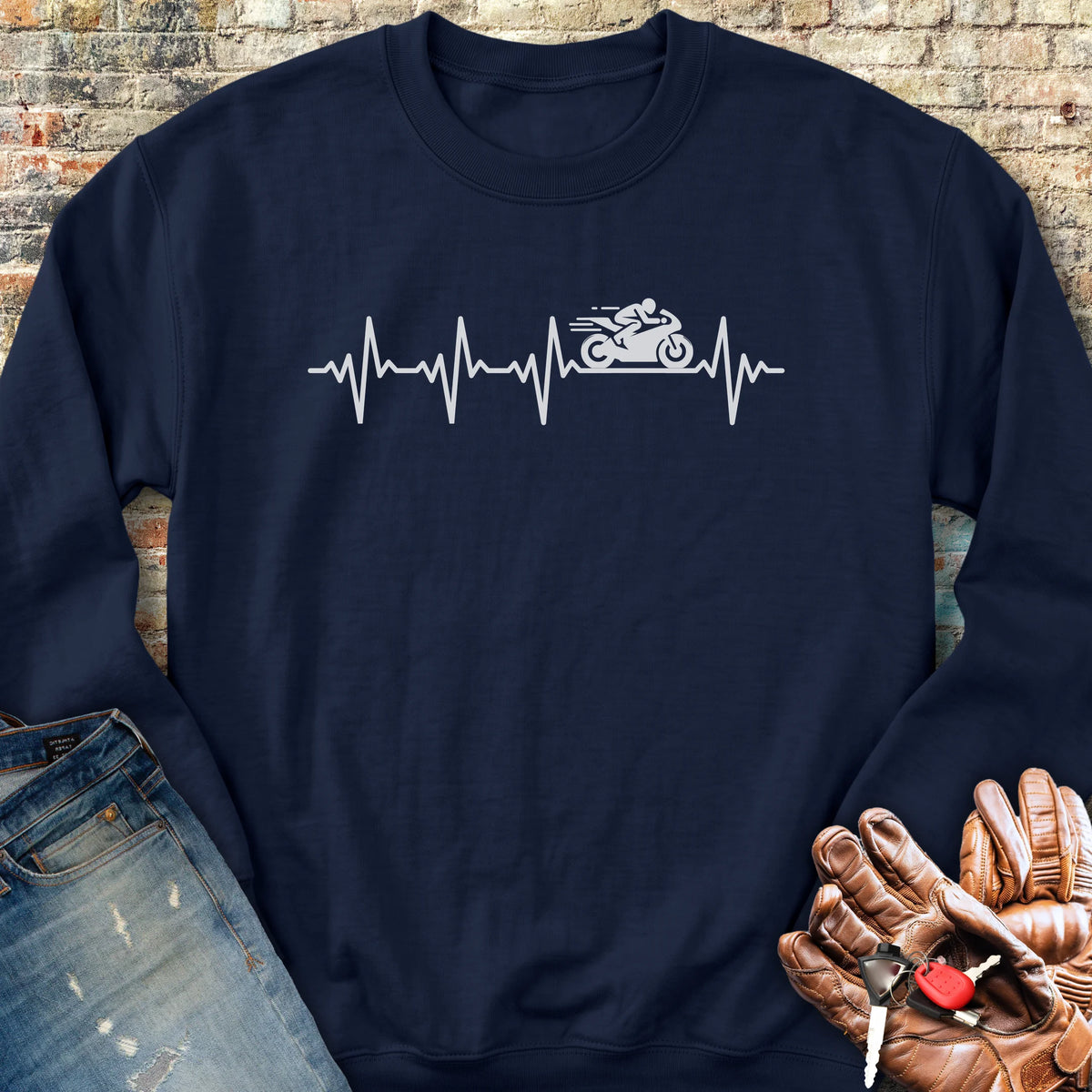 Heartbeat (Sports) Sweatshirt - Navy