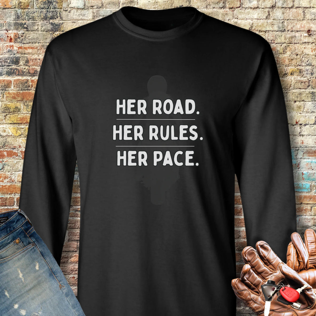 Her Rules Long Sleeve T-Shirt - Black