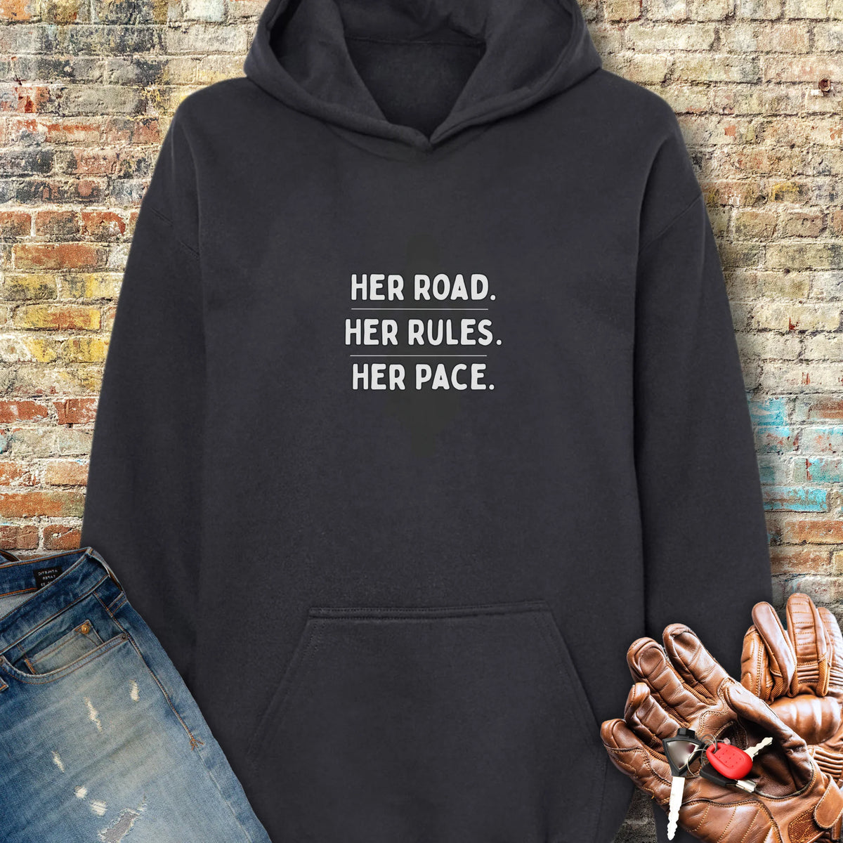 Her Rules Hoodie - Black