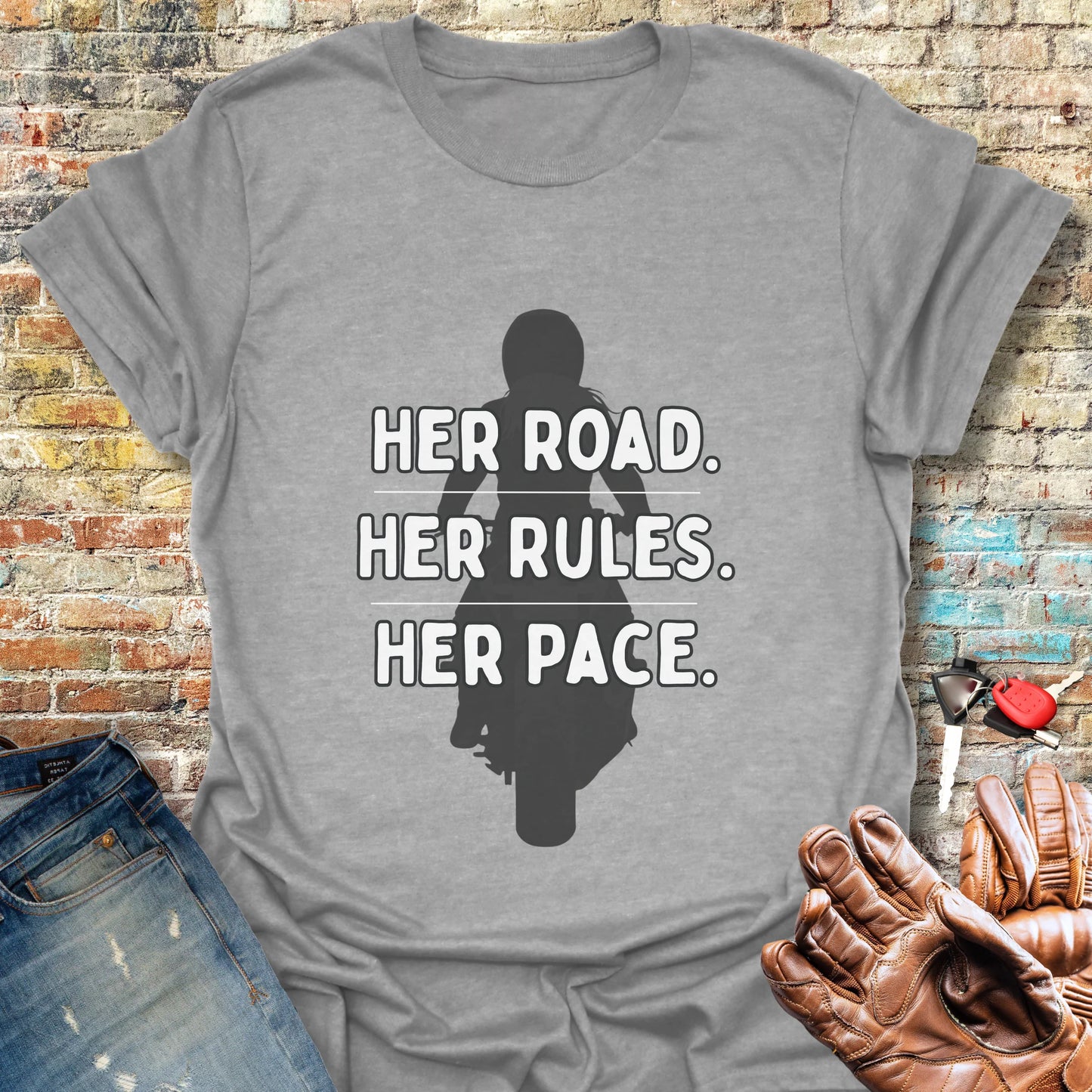 Her Rules T-Shirt - Sport Grey