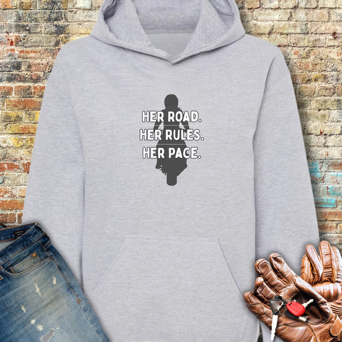 Her Rules Hoodie - Sport Grey