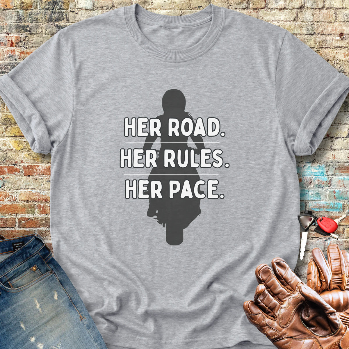 Her Rules Classic T-Shirt - Sport Grey