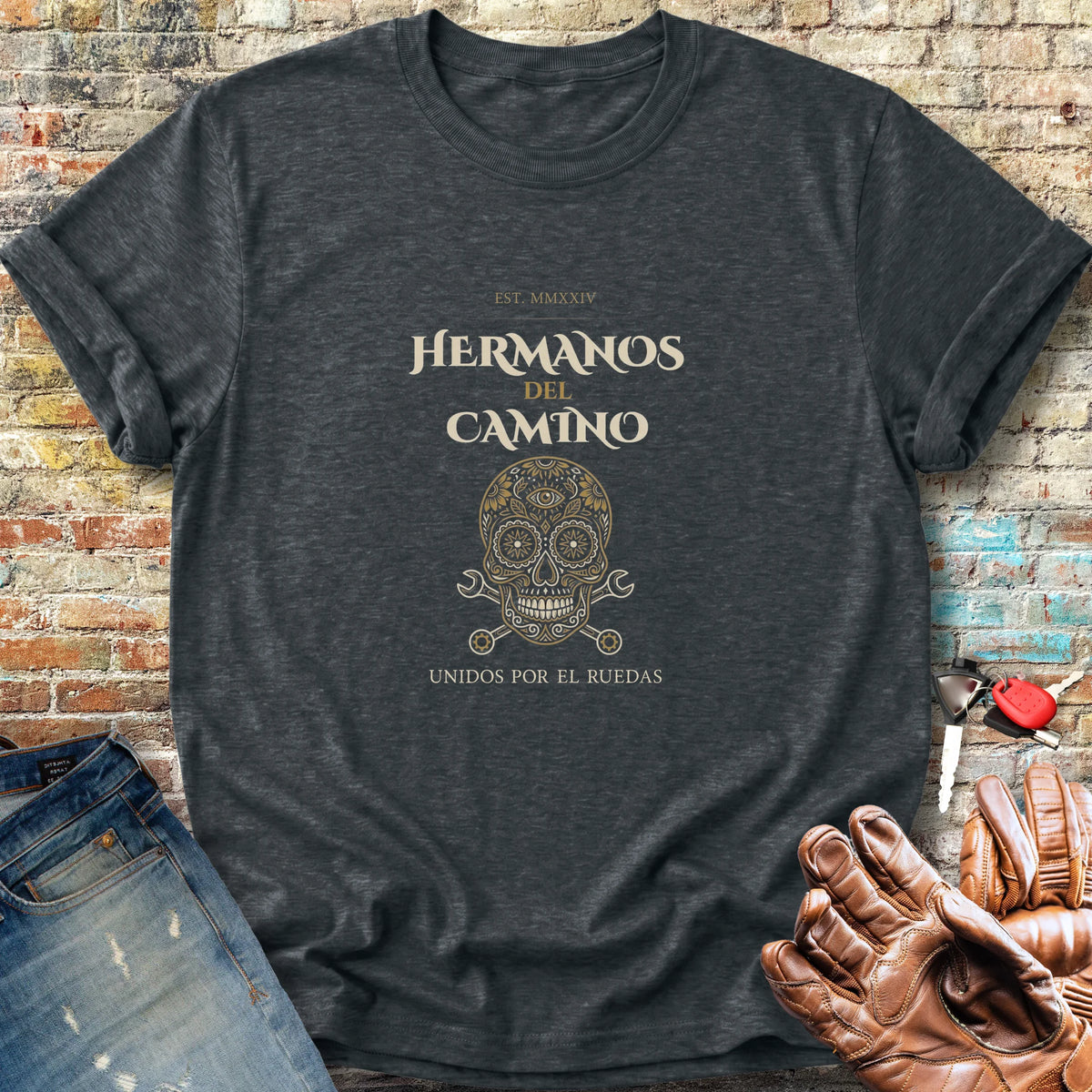 Hermanos Del Camino Classic T-Shirt - Dark Heather