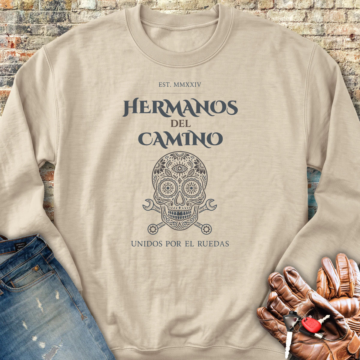 Hermanos Del Camino Sweatshirt - Sand