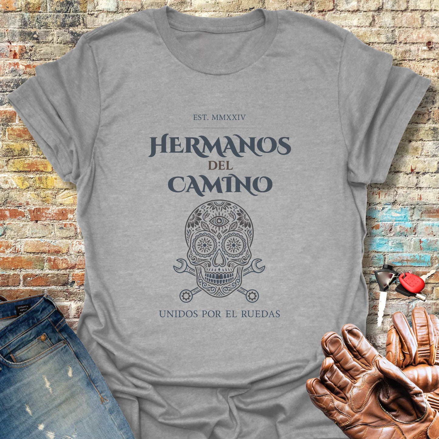 Hermanos Del Camino T-Shirt - Sport Grey