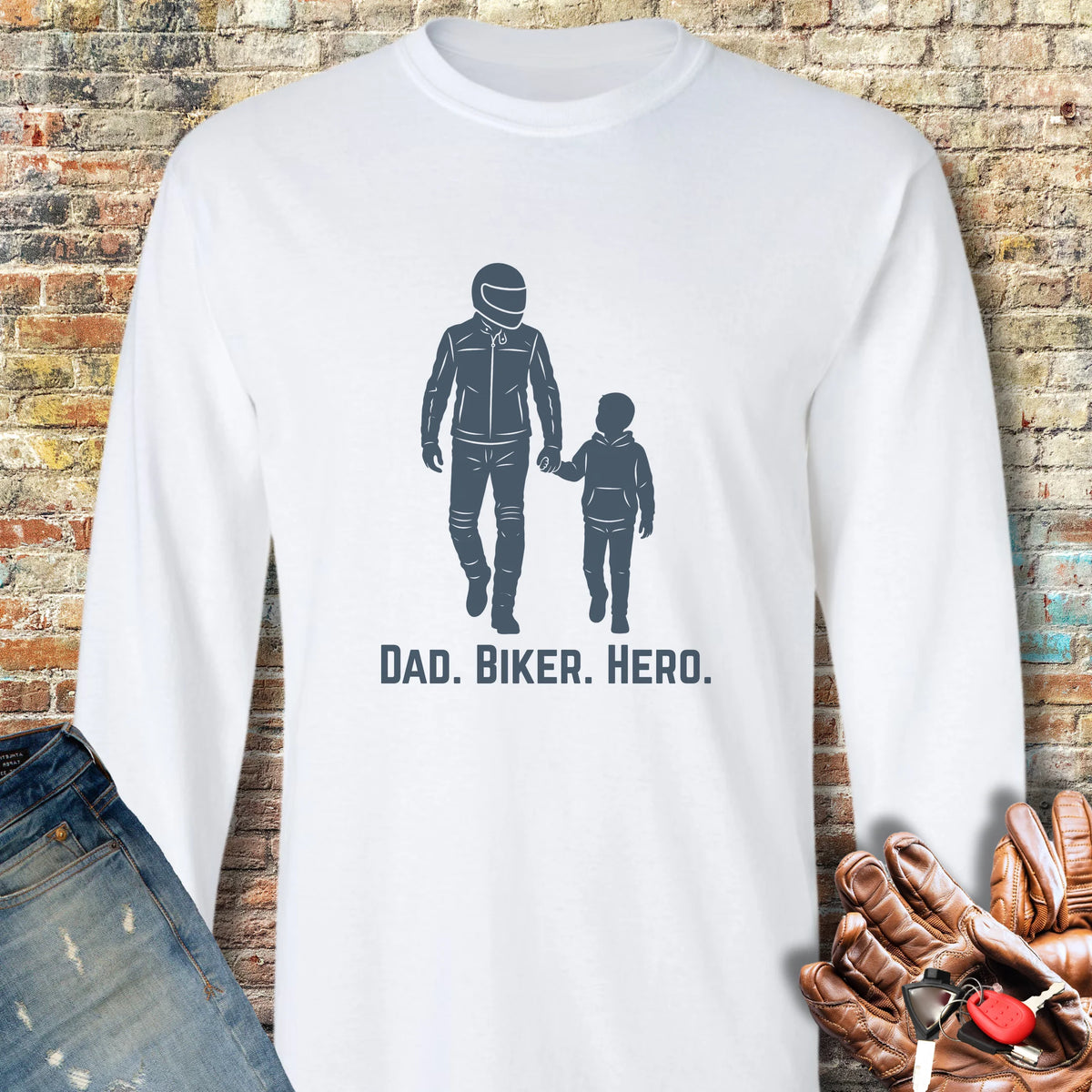 Hero Long Sleeve T-Shirt - White