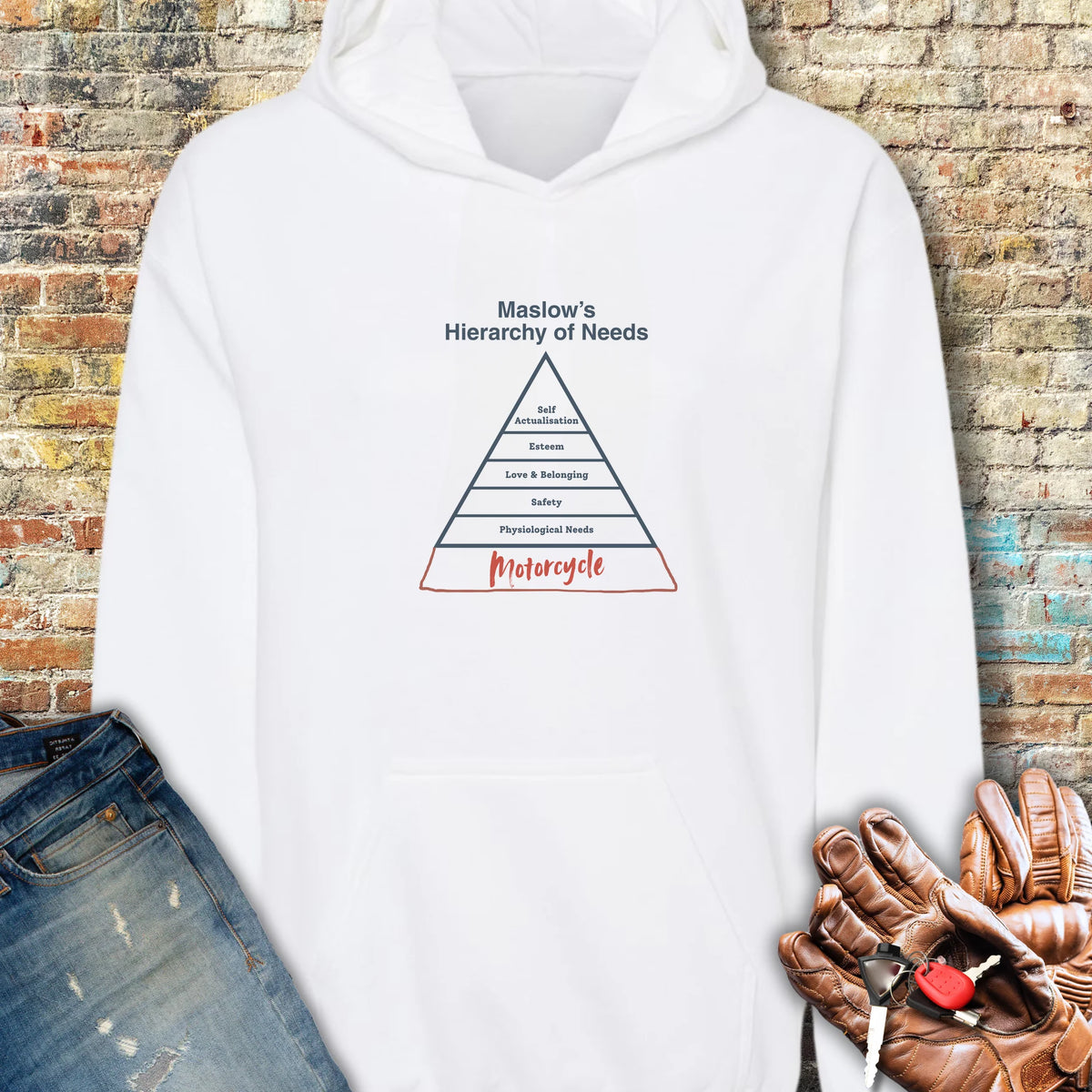 Hierarchy Hoodie - White