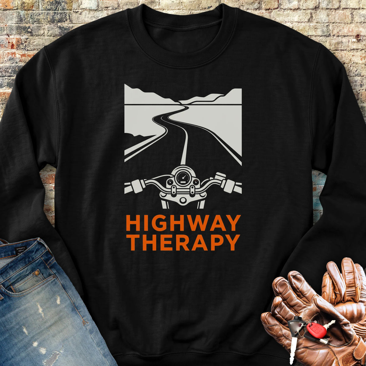 Highway Therapy Sweatshirt - Black