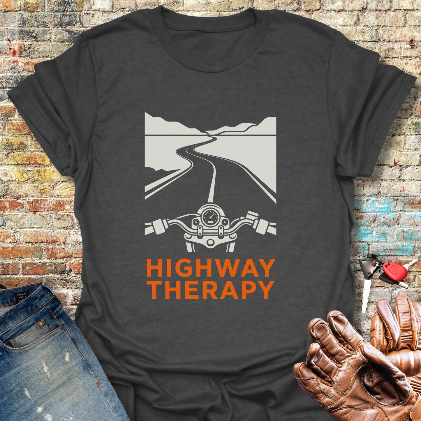 Highway Therapy T-Shirt - Dark Heather