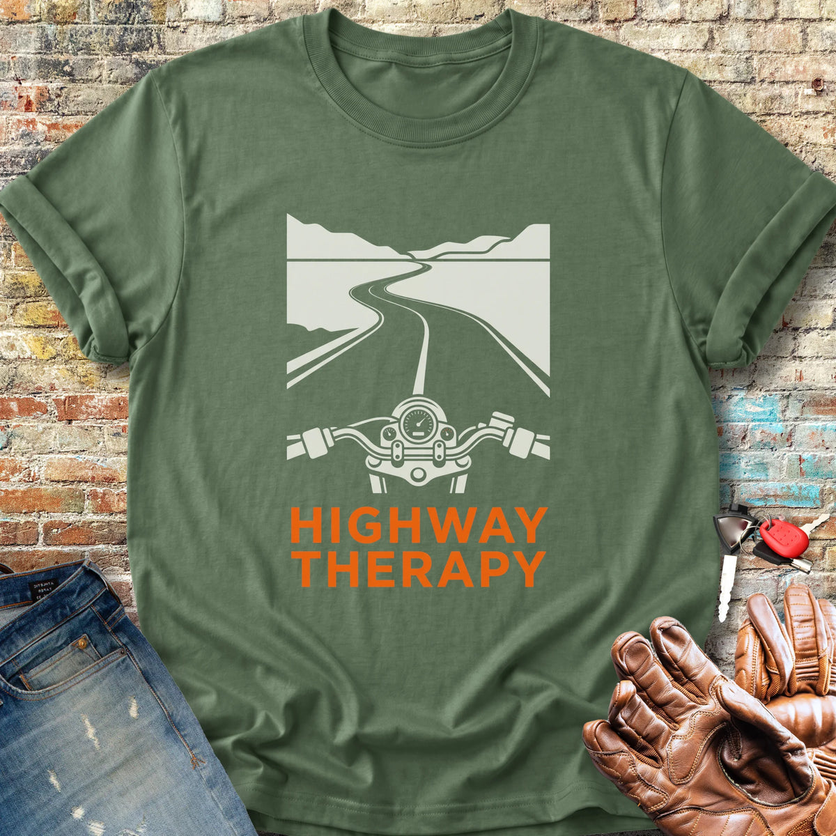 Highway Therapy Classic T-Shirt - Military Green