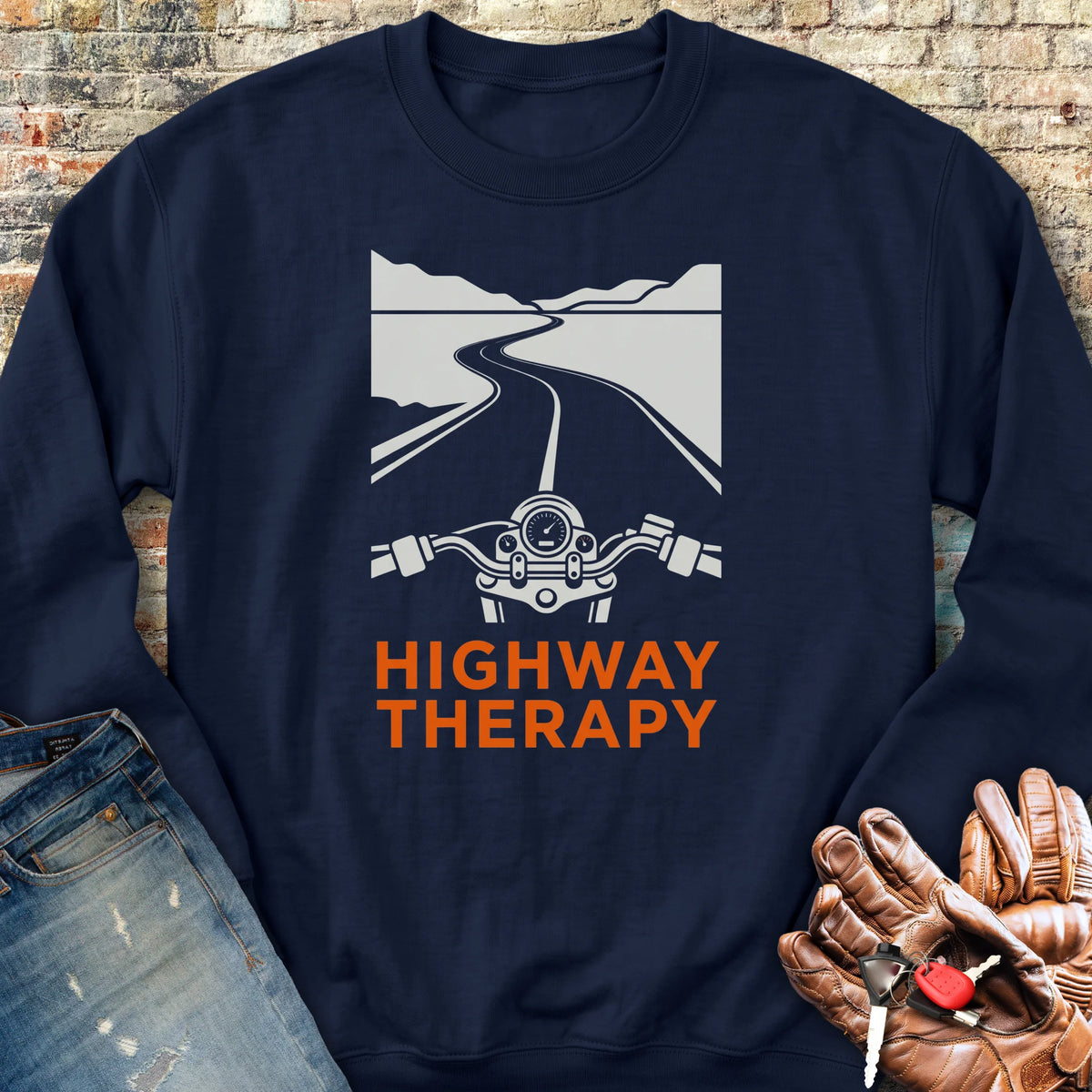 Highway Therapy Sweatshirt - Navy