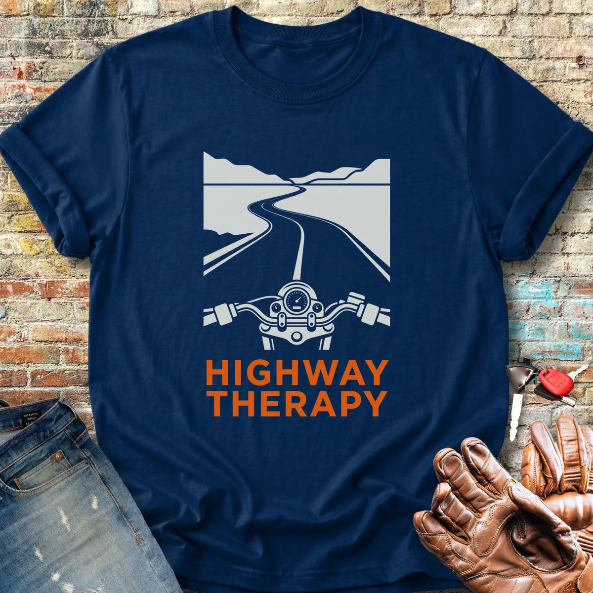 Highway Therapy Classic T-Shirt - Navy
