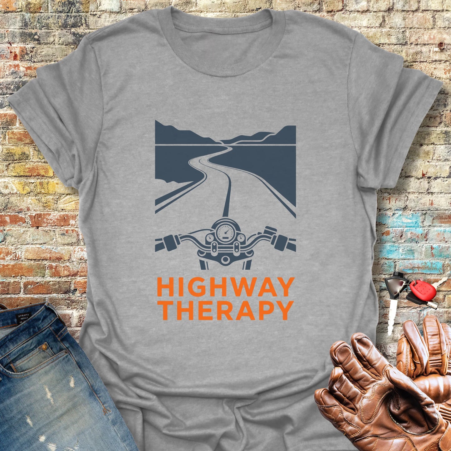 Highway Therapy T-Shirt - Sport Grey