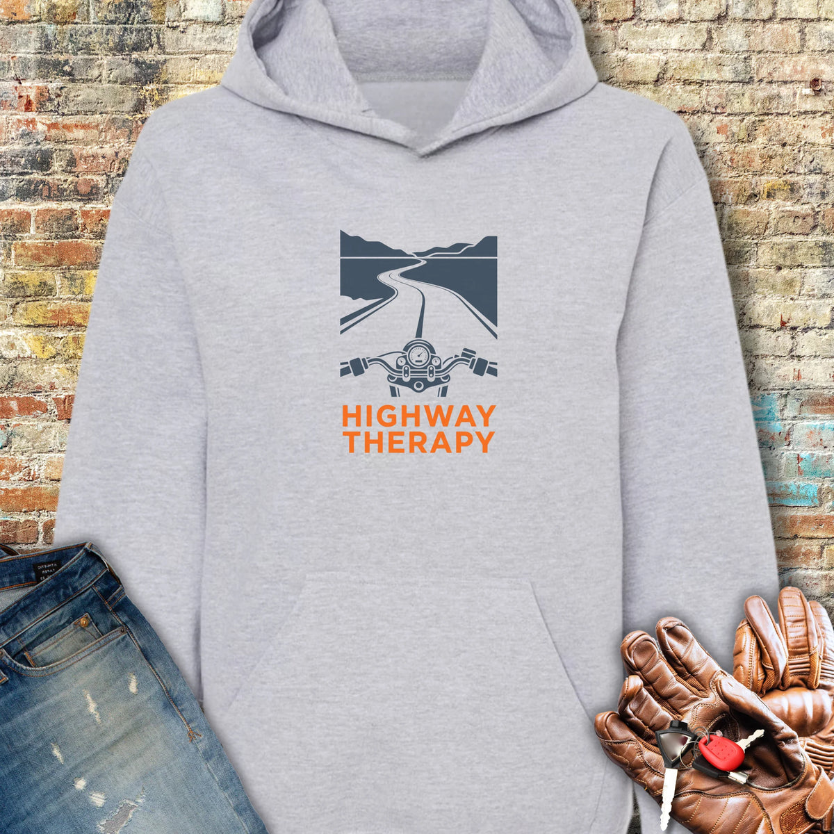 Highway Therapy Hoodie - Sport Grey