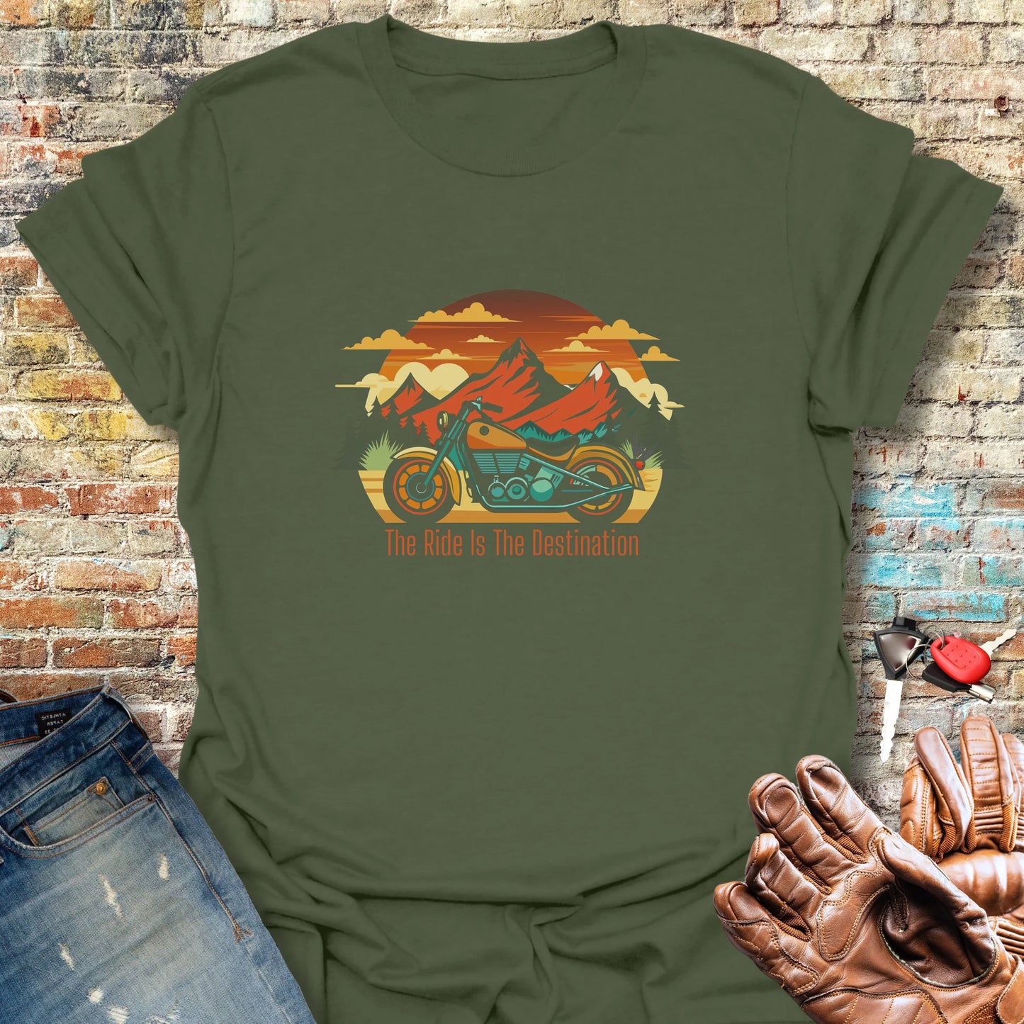 Hills T-Shirt - Military Green