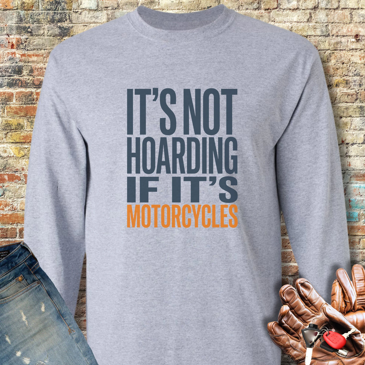 Hoarding Long Sleeve T-Shirt - Sport Grey