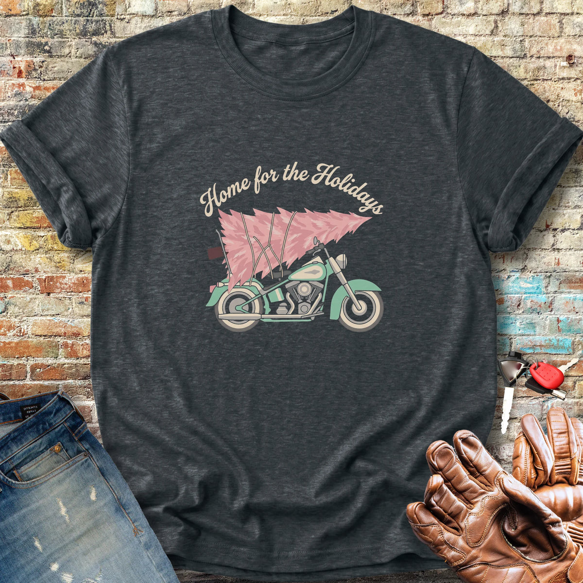 Home for the Holidays Classic T-Shirt - Dark Heather
