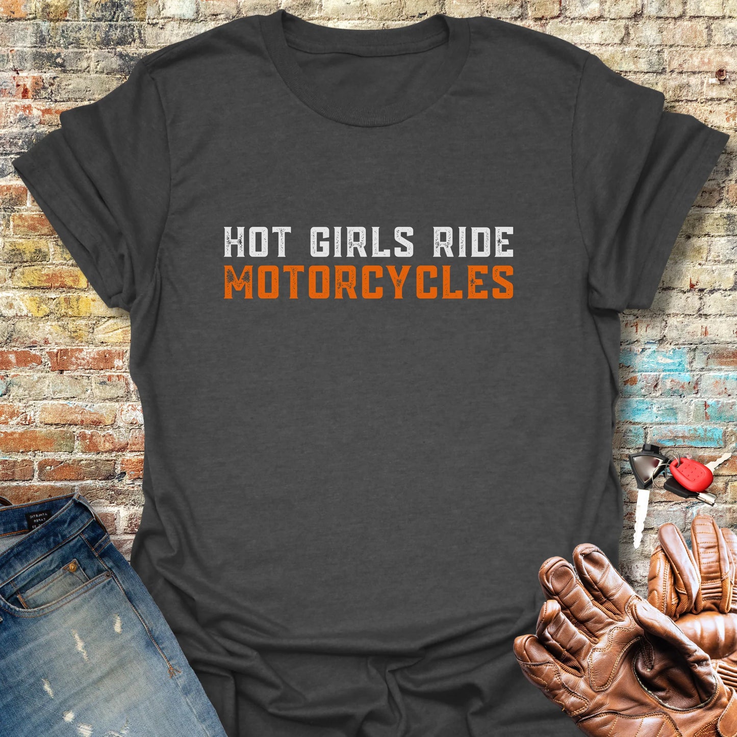 Hot Girls T-Shirt - Dark Heather