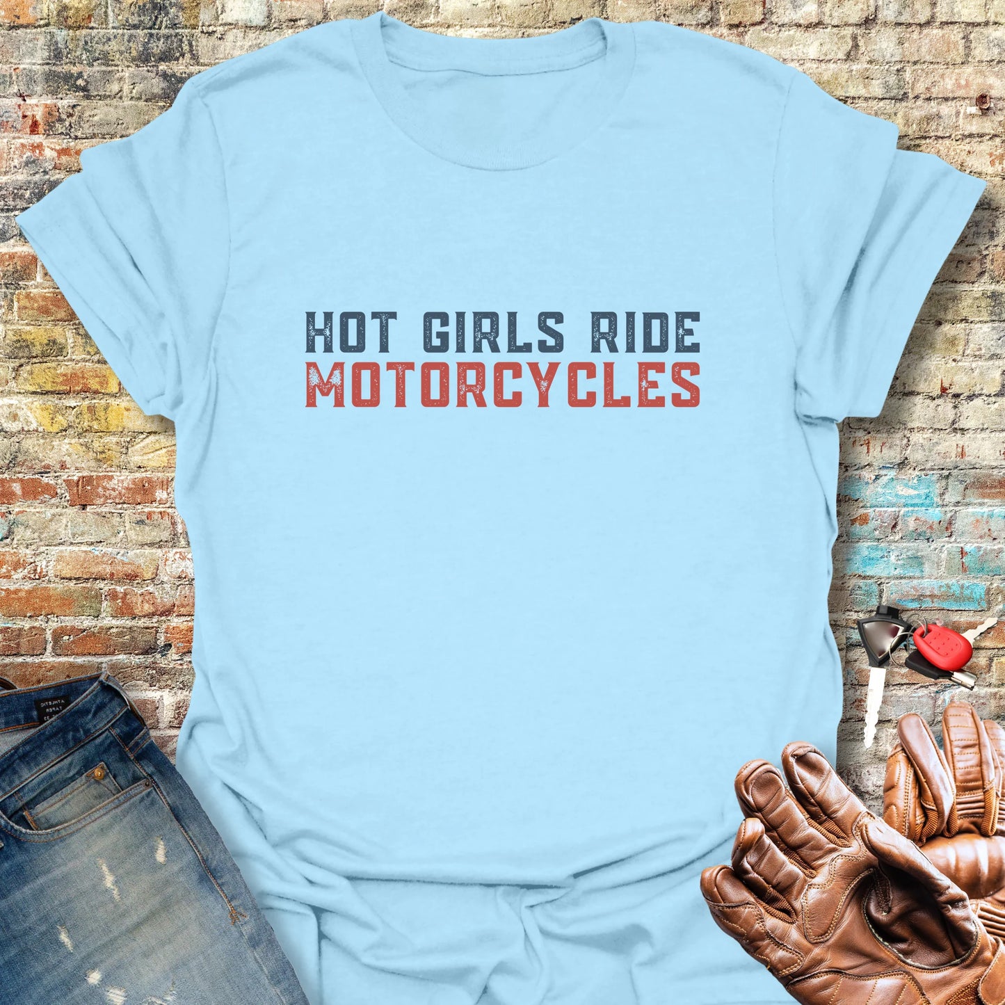 Hot Girls T-Shirt - Light Blue